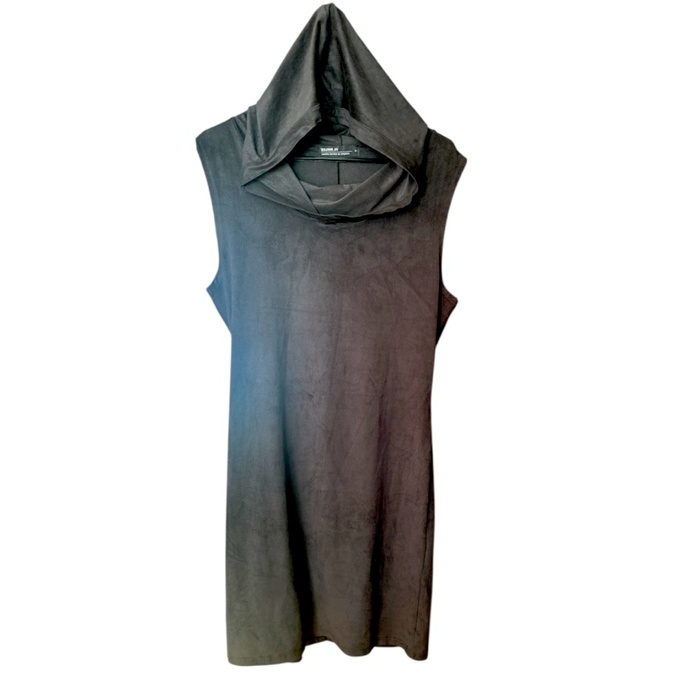 BENJAMIN JAY ⭐️ hooded suede look dress